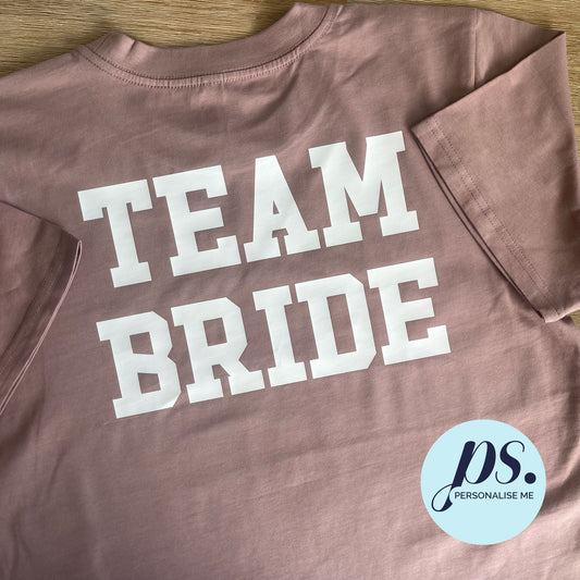 Team Bride T-Shirt (Pink)