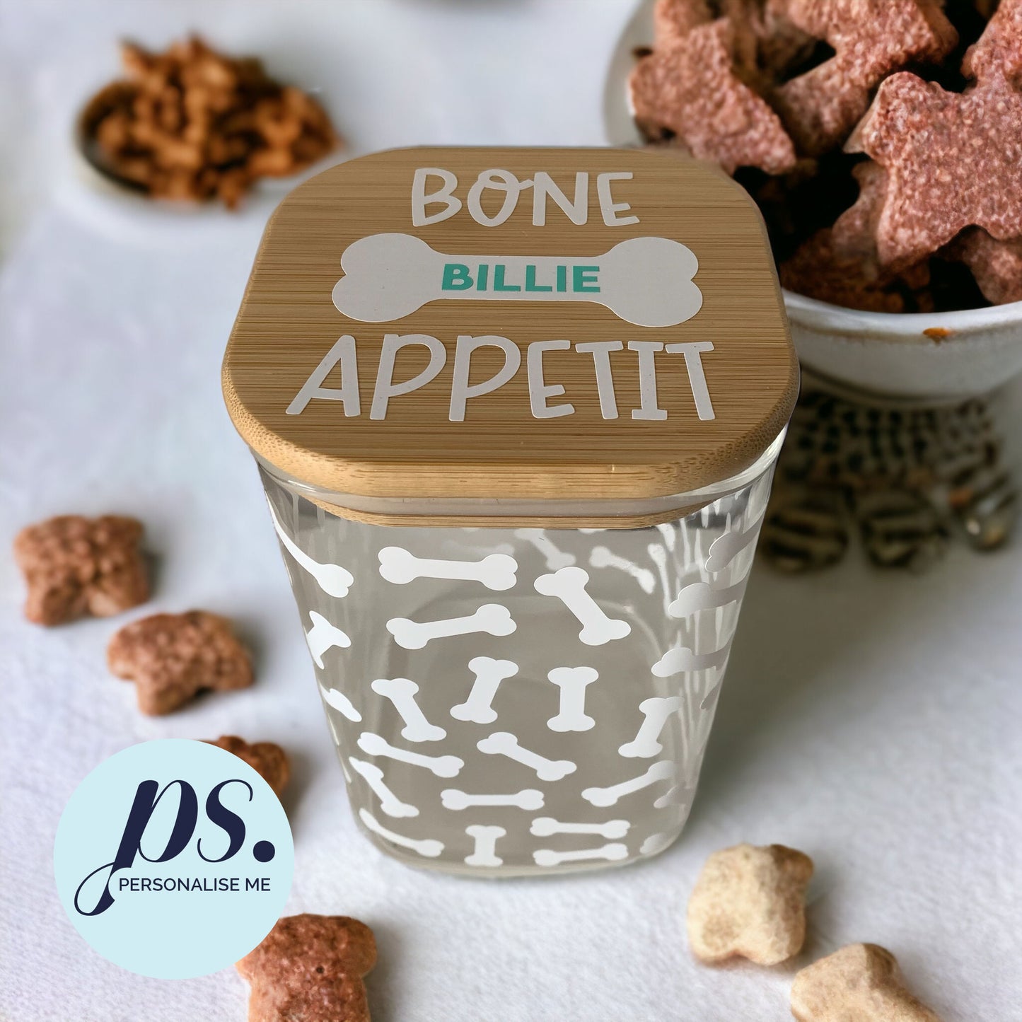 Bone Apetite Dog Treat Jar