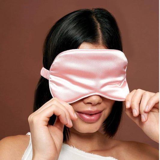 Silk Eye Mask (Plain Pink)