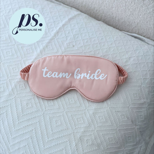 Silk Eye Mask (Team Bride Italic)