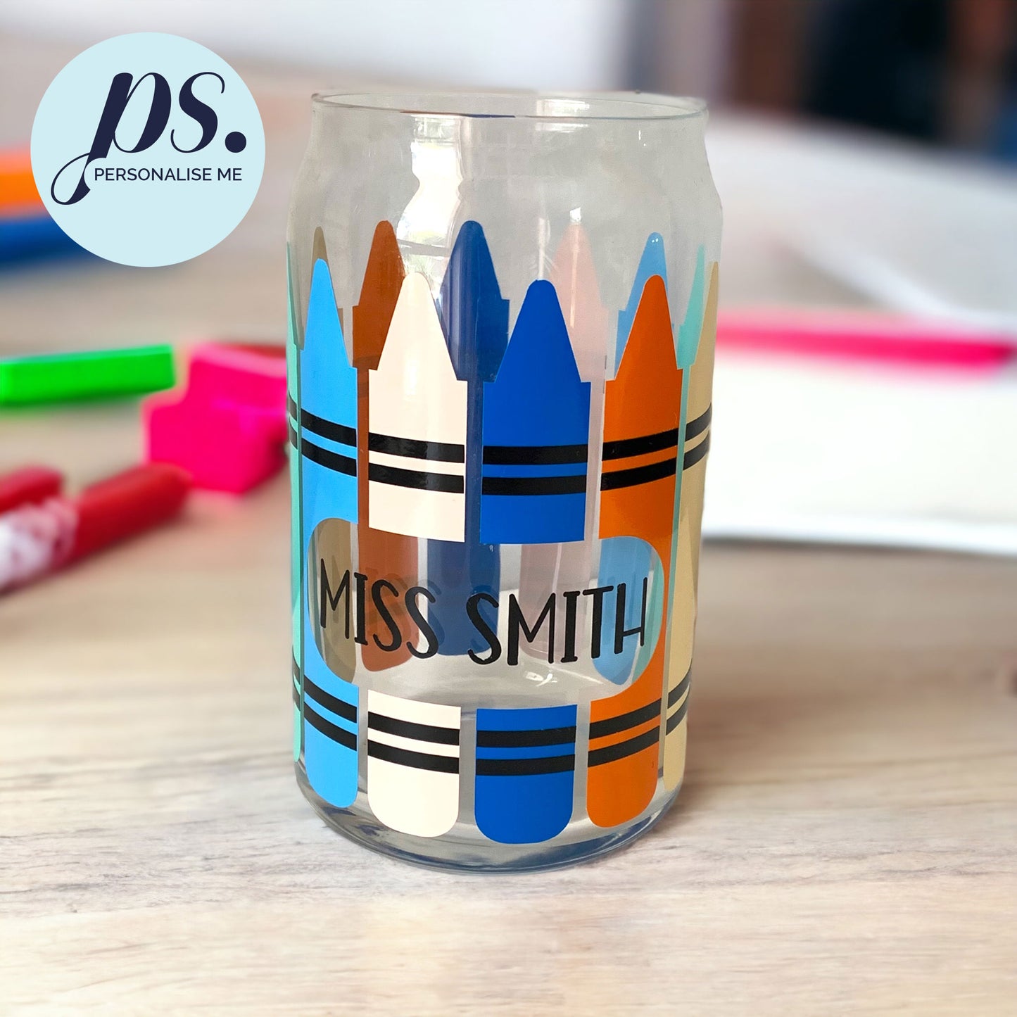 Crayon Drinking Glass